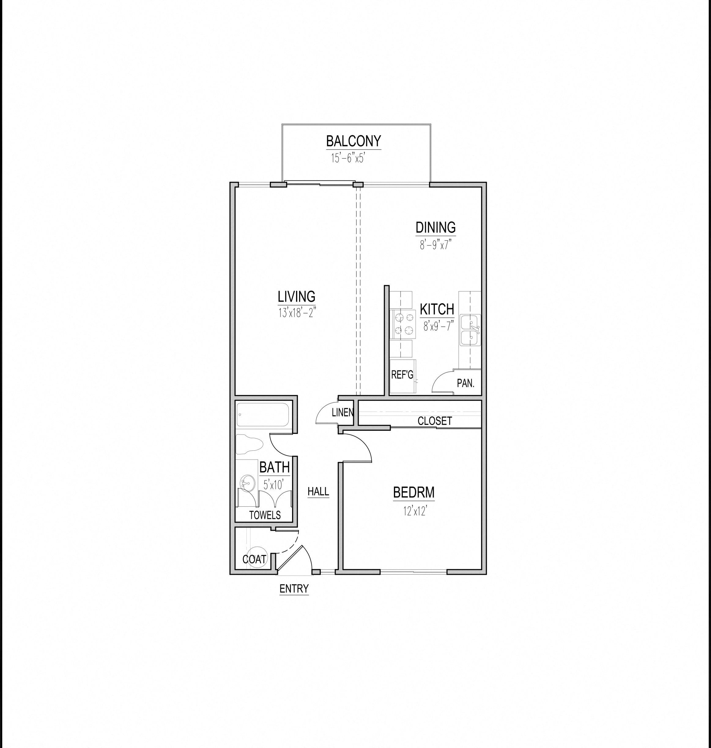 1Br 1Ba 740 sq ft 1Br 1Ba 740 sq ft